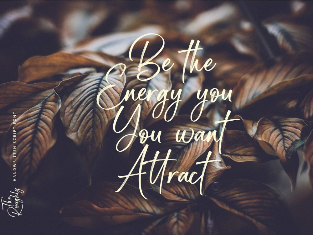 The Roughly Script Free Font