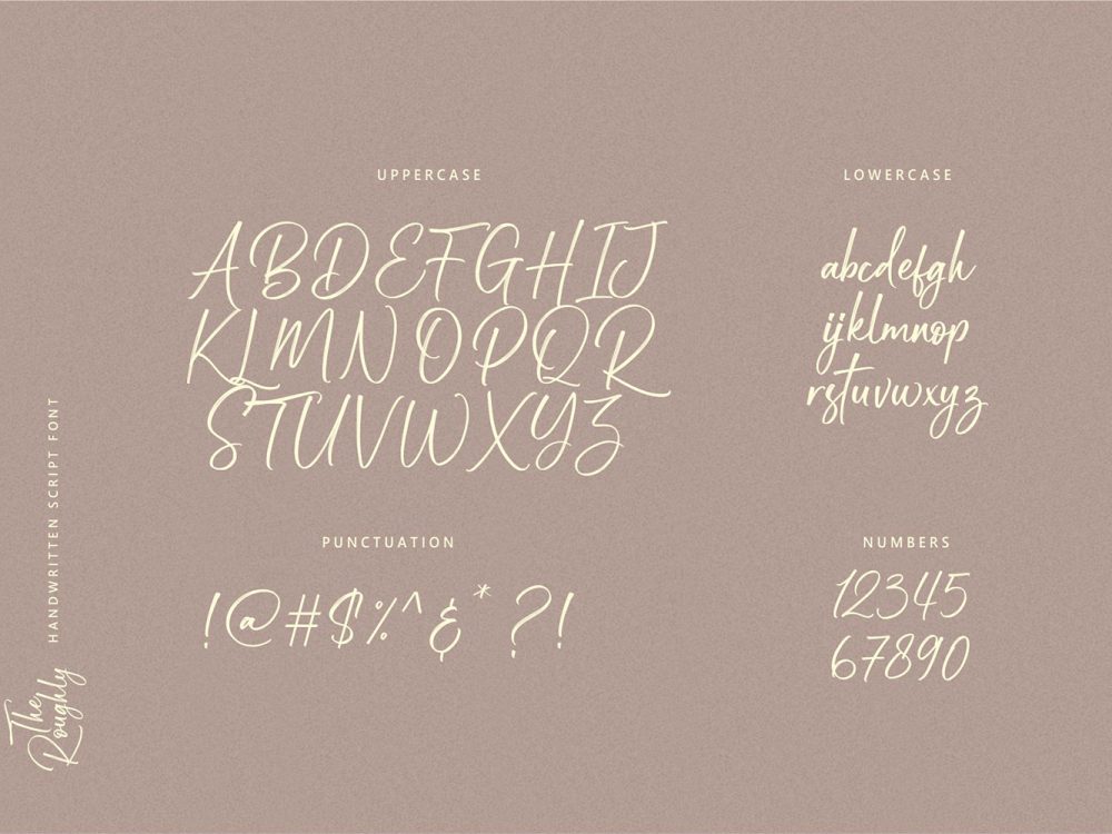 The Roughly Script Free Font
