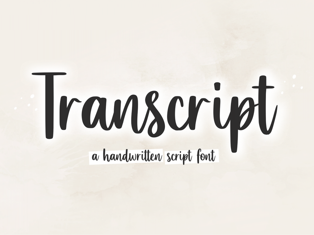 Transcript Free Font