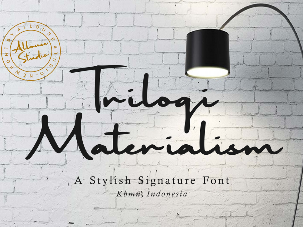 Trilogi Materialism Free Font