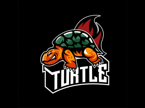 Turtle Emblem Free Vector Illustration
