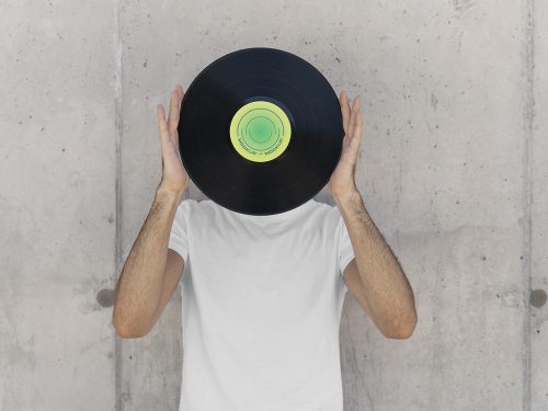 Vinyl Record Free Mockup