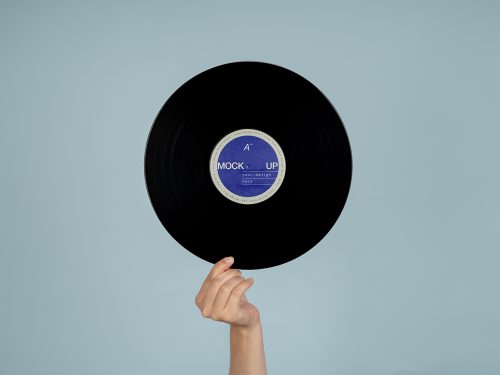 Vinyl Record Free Mockup
