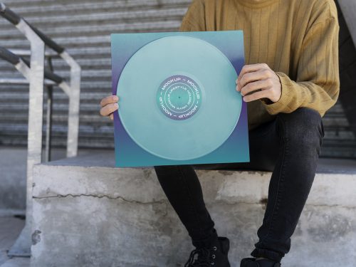 Vinyl Record Free Mockup