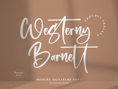 Westerny Barnett Free Font