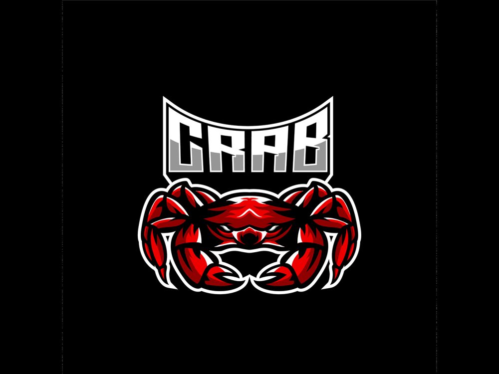 Сrab Emblem Free Vector Illustration