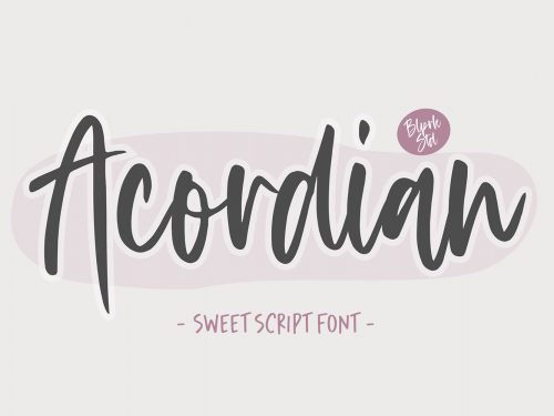 Acordian Free Font