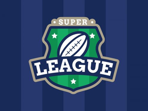 American Super League Emblem Free Vector Illustration