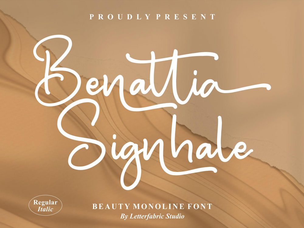 Benattia Signhale Free Font