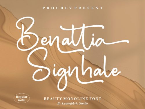 Benattia Signhale Free Font