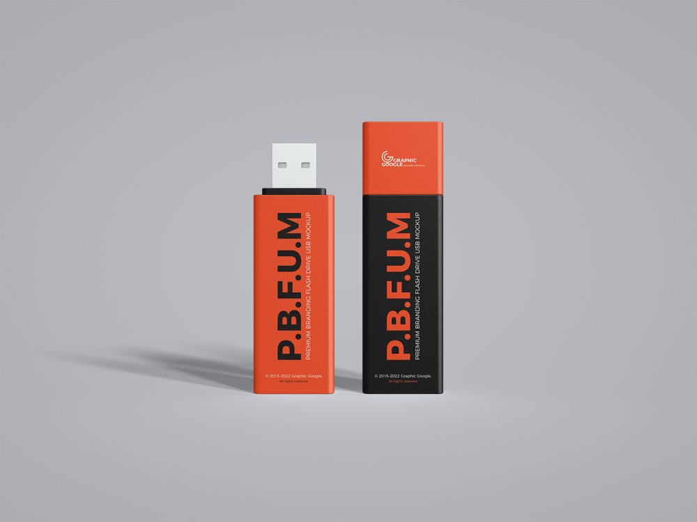 Branding Flash Drive USB Mockup