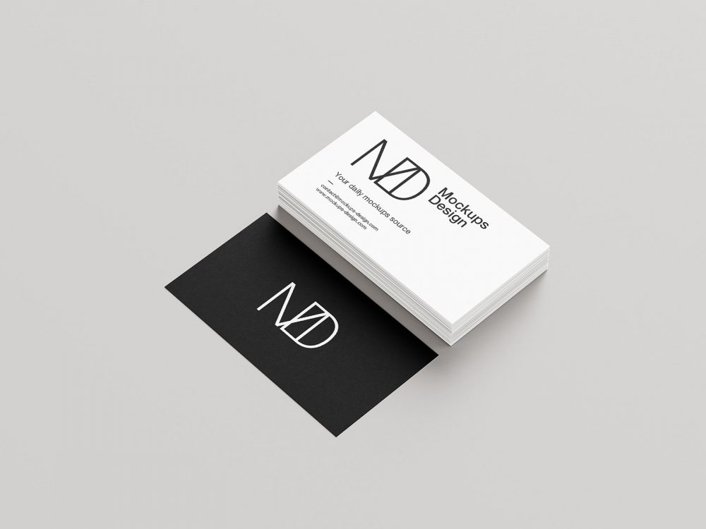 Clean Business Cards Mockup