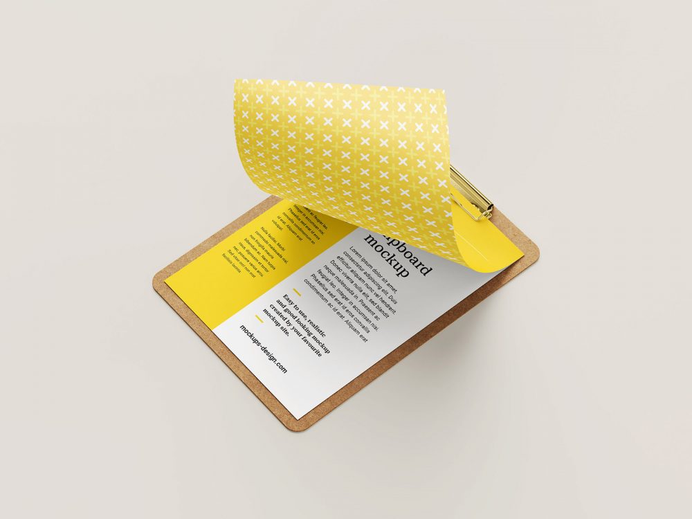 Clipboard Free Mockup