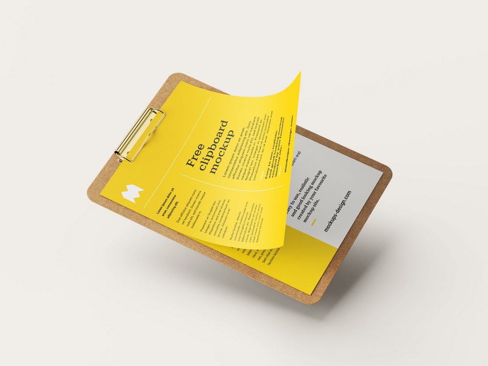 Clipboard Free Mockup