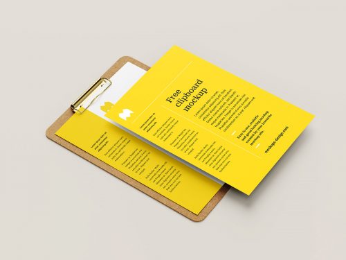 Clipboard Free Mockup