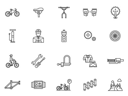Free Bicycle Vector Icons
