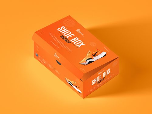 Free PSD Packaging Shoe Box Mockup