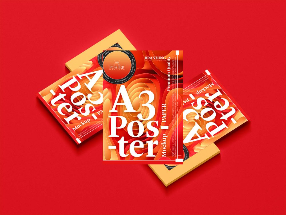 A3 Poster Mockup PSD