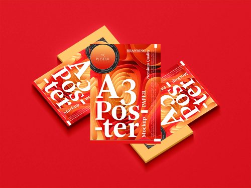 A3 Poster Mockup PSD