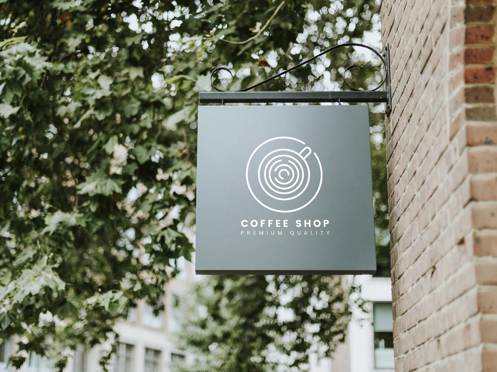 Free Shop Sign Mockup PSD