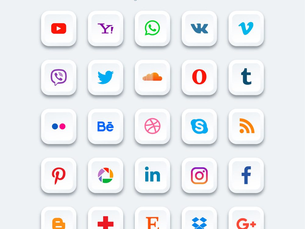 Free Social Media Vector Icons