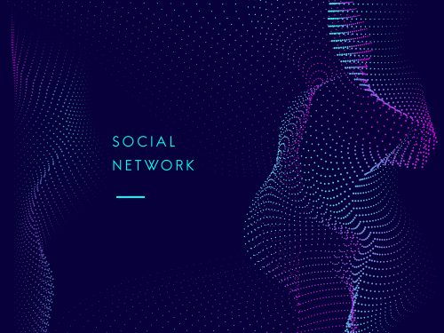 Futuristic Data Visualization Technology Background