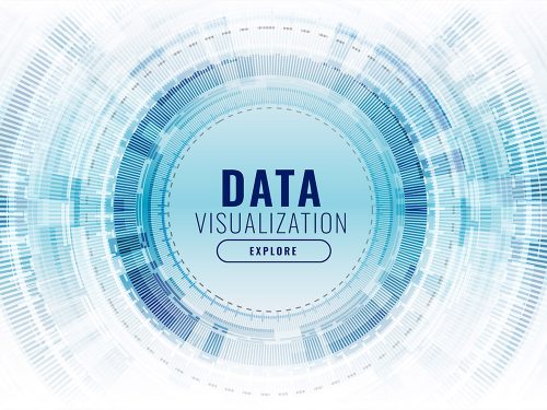 Futuristic Data Visualization Technology Background