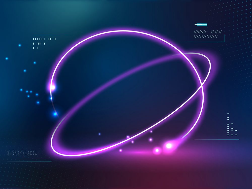 Futuristic Global Network Technology Background