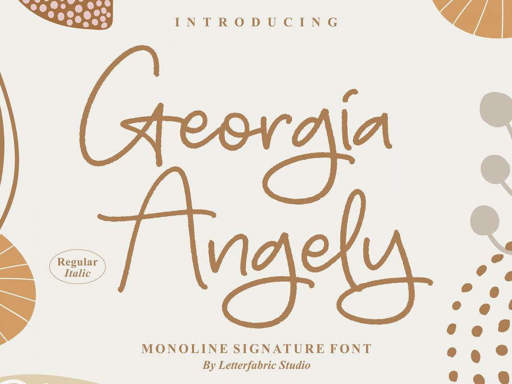 Georgia Angely Free Font