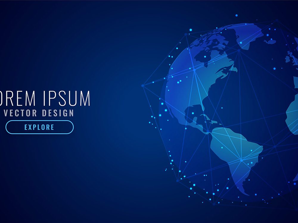 Global Technology Concept Digital Science Background