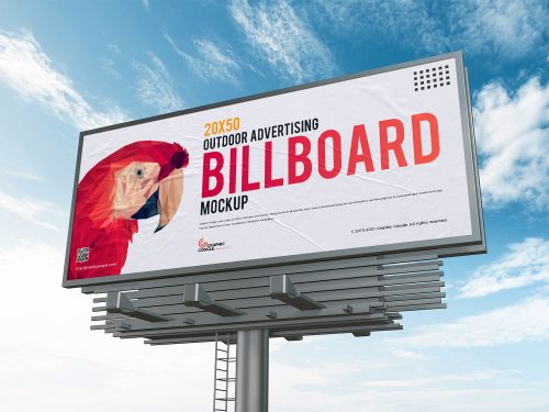 Outdoor Advertising Billboard Mockup