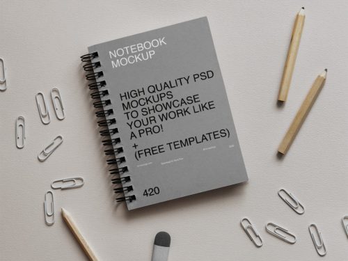 Paper Notebook Mockup