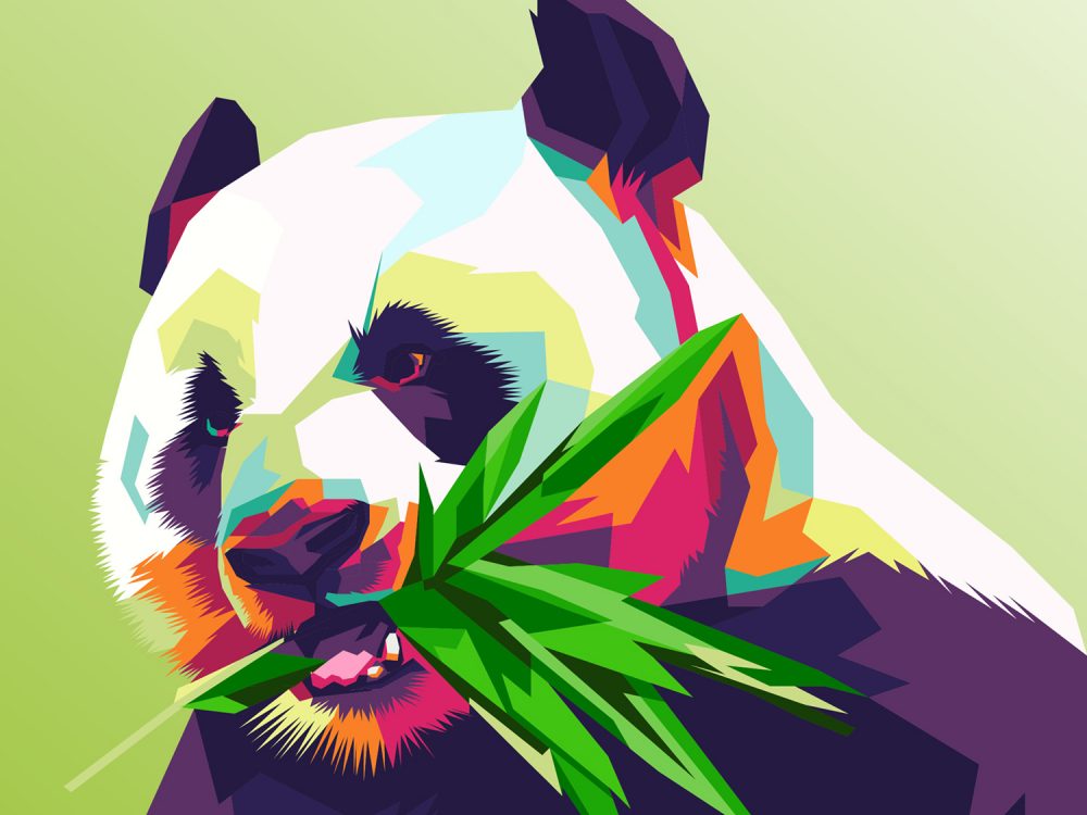 Pop Art Panda Free Illustration