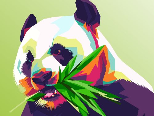 Pop Art Panda Free Illustration