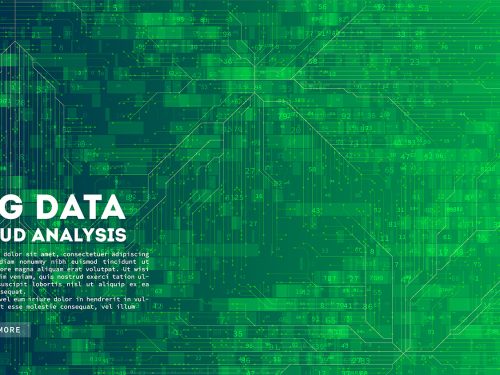 Science Digital Big Data Technology Background