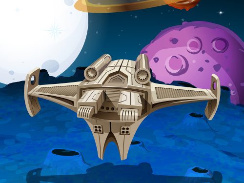 Space Ship Free Vector Illustration