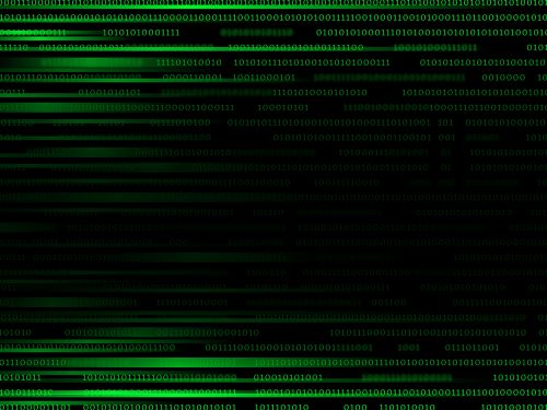 Stream of Binary Code Background