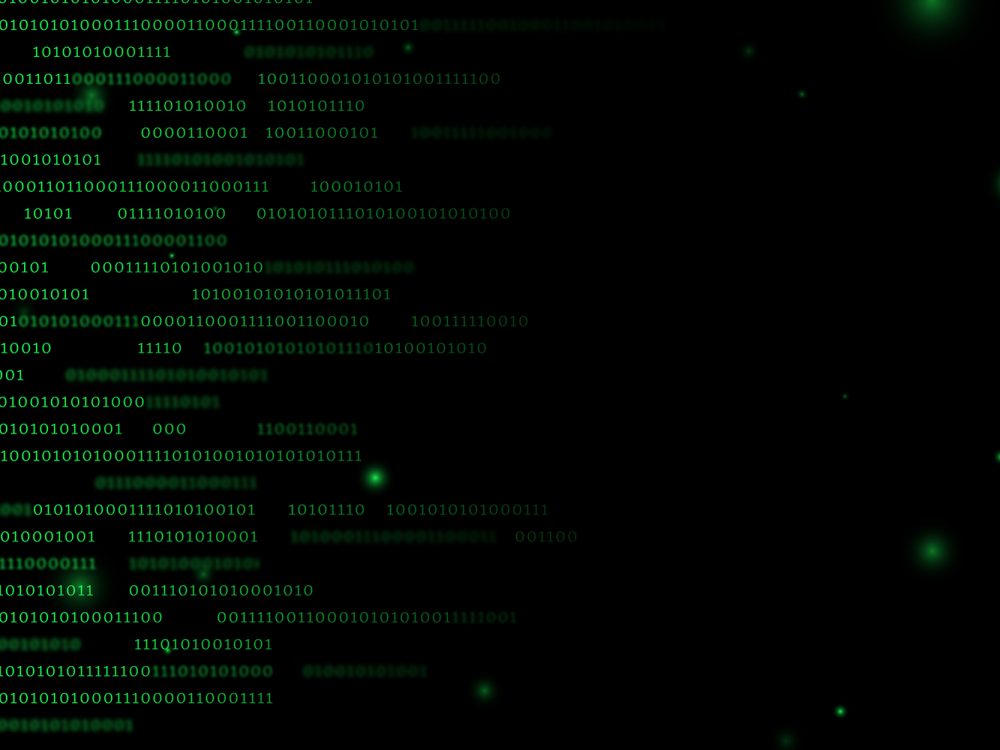 Stream of Binary Code Background