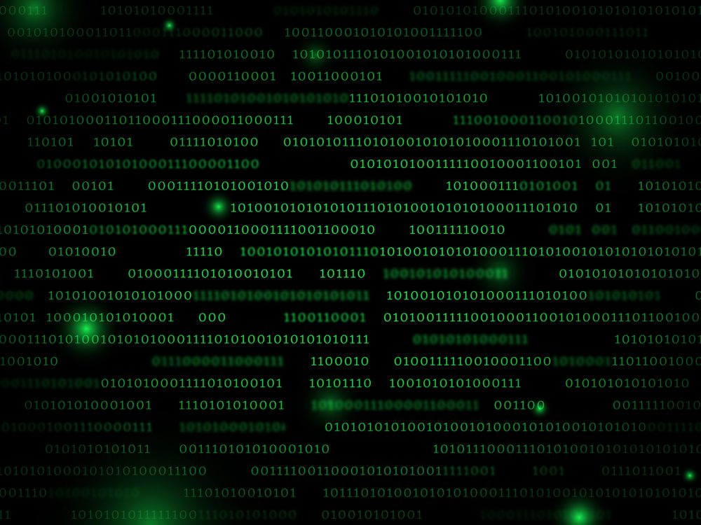 Stream of Binary Code Background