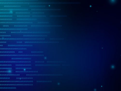 Stream of Binary Code Background