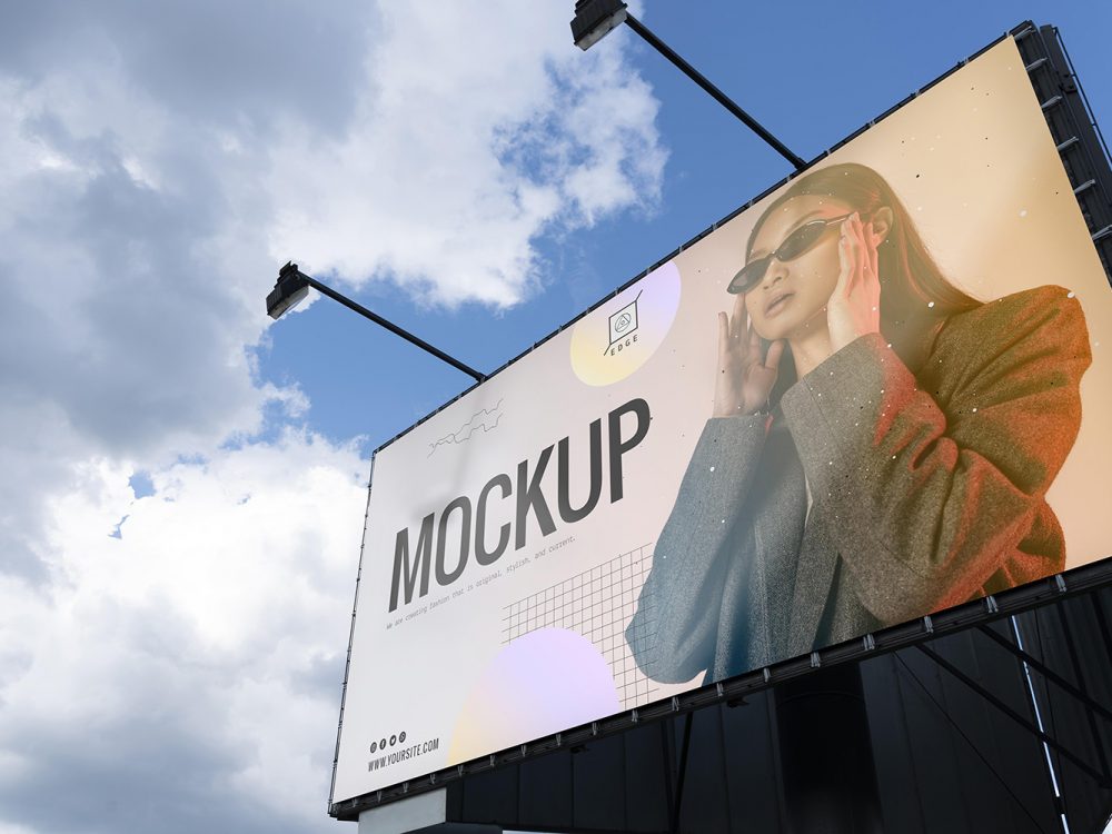 Street Billboard Mockup