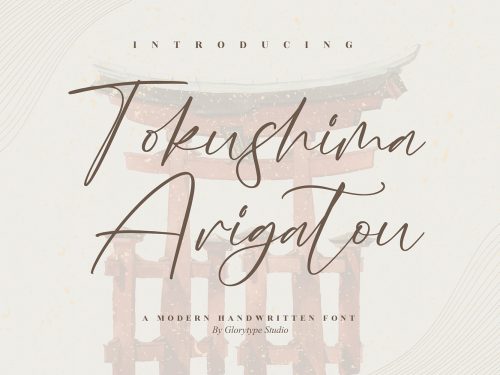 Tokushima Arigatou Free Font