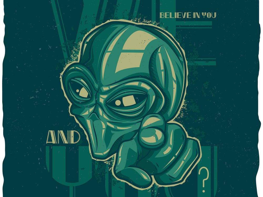 Alien Free Vector Illustration