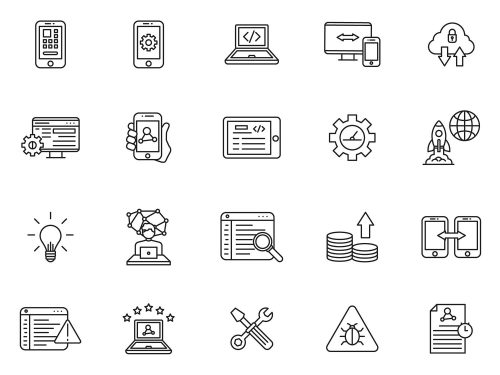 Application Development Icons