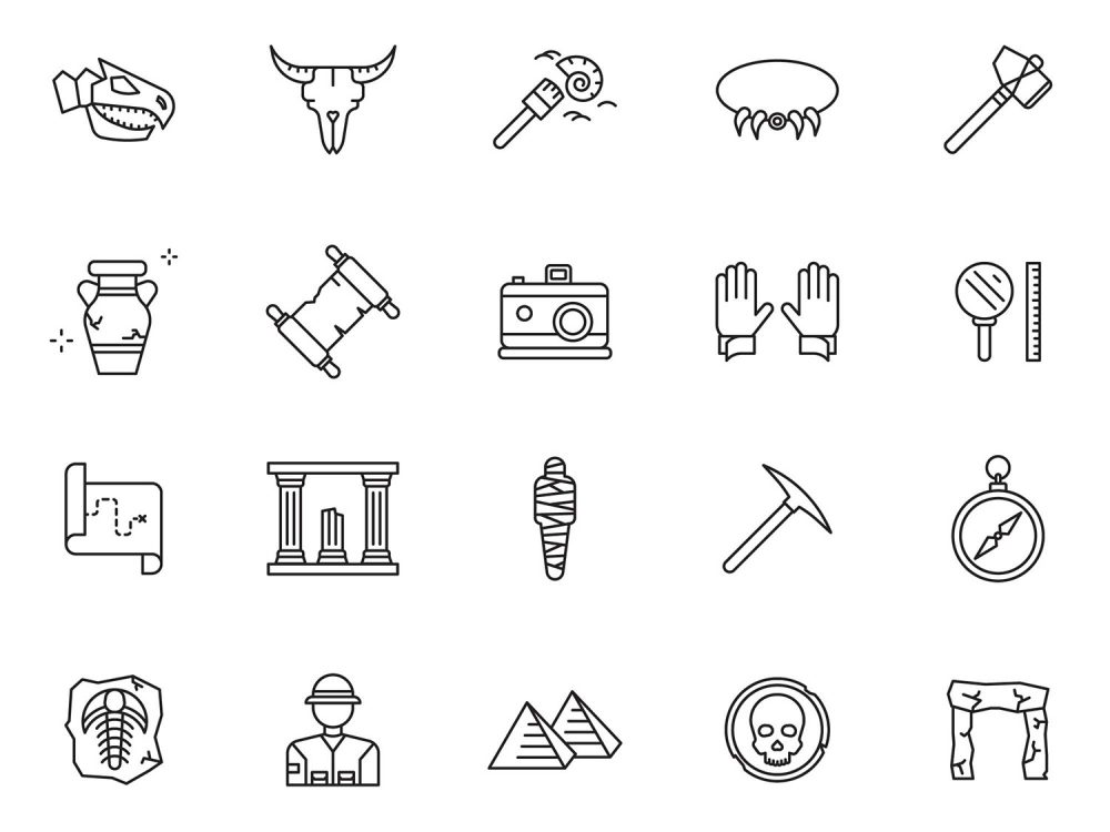 Archeological Vector Icons
