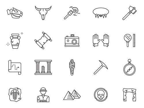 Archeological Vector Icons