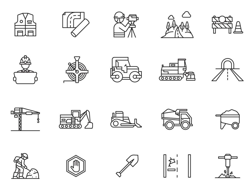 Asphalt Vector Icons