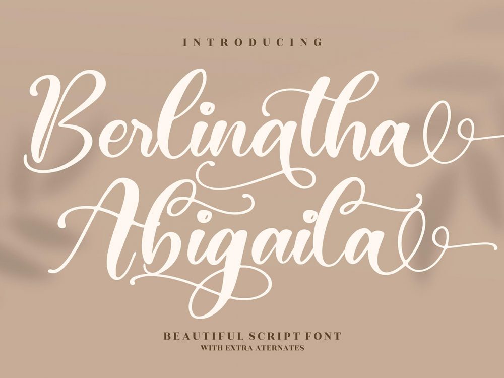 Berlinatha Abigaila Free Font