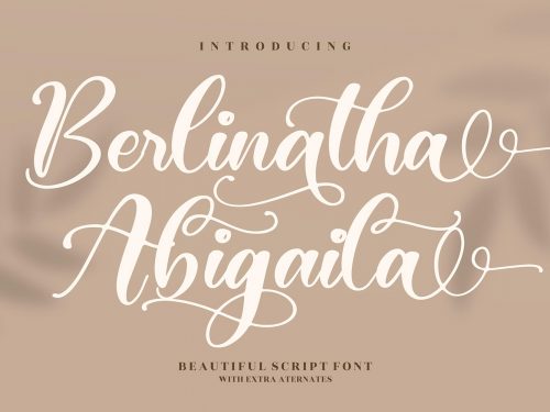 Berlinatha Abigaila Free Font