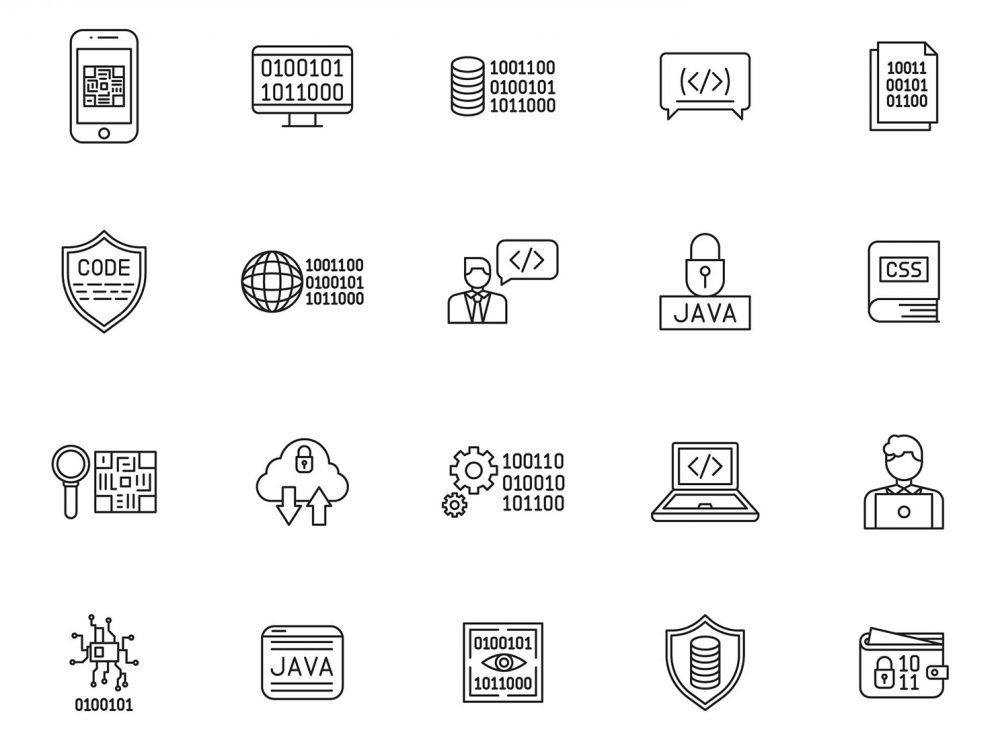 Binary Vector Icons